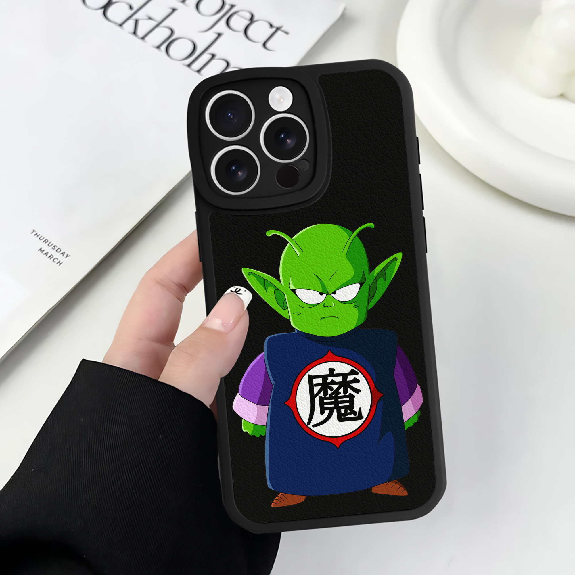 （画像用） ドラゴンボール ピッコロ DRAGON BALL Piccolo 【iPhone 16シリーズ対応】シリコンスマホケース（レザー調） 材質：シリコン
